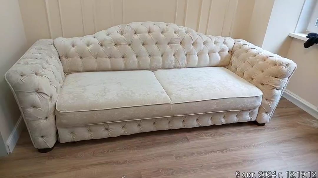 Замена обивки дивана на дому. Братеево